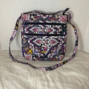 Vera Bradley Disney Characters Mickey Mouse Piccadilly Zip Hipster Bag